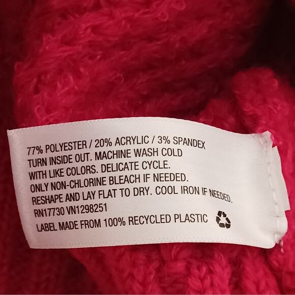 A New Day Pink Balloon Sleeve Sweater Womens Small Boat Neck Pullover NWT - Picture 10 of 10